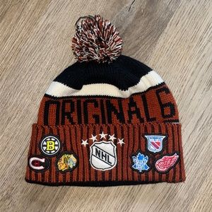 Original 6 NHL Hockey Cap Old Time Hockey Blackhawks Rafters Collection beanie